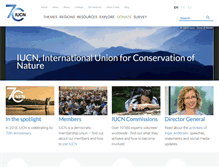 Tablet Screenshot of iucn.org